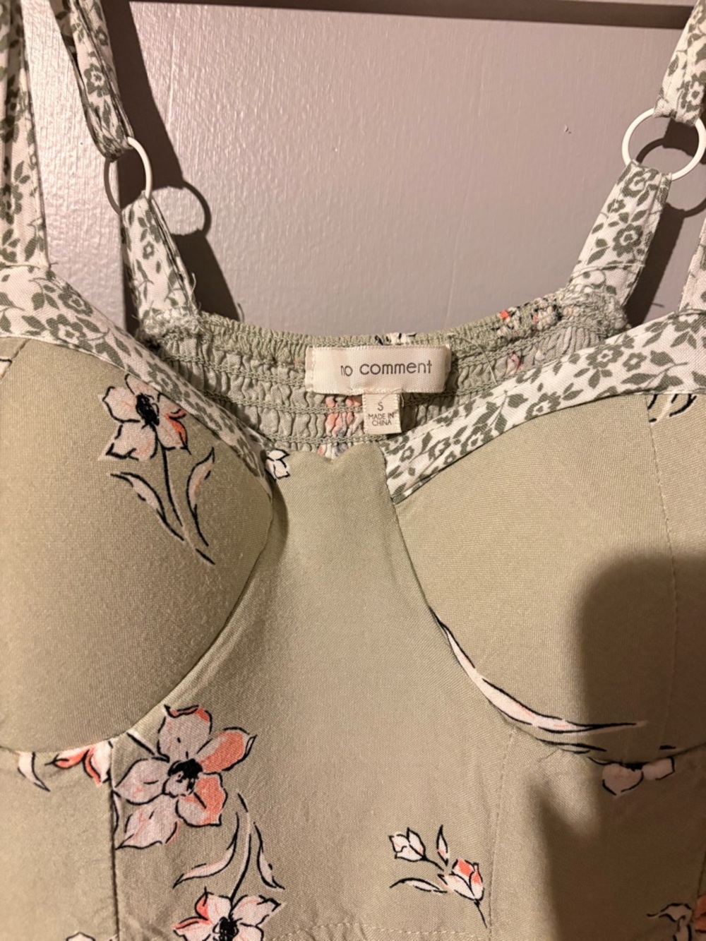 Women’s Small Spaghetti Strap Floral Dress - Picture 2 of 3